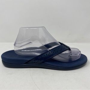 Vionic Tide Perf Navy Blue Orthopedic Flip Flops Women’s Size 9 Arch Support